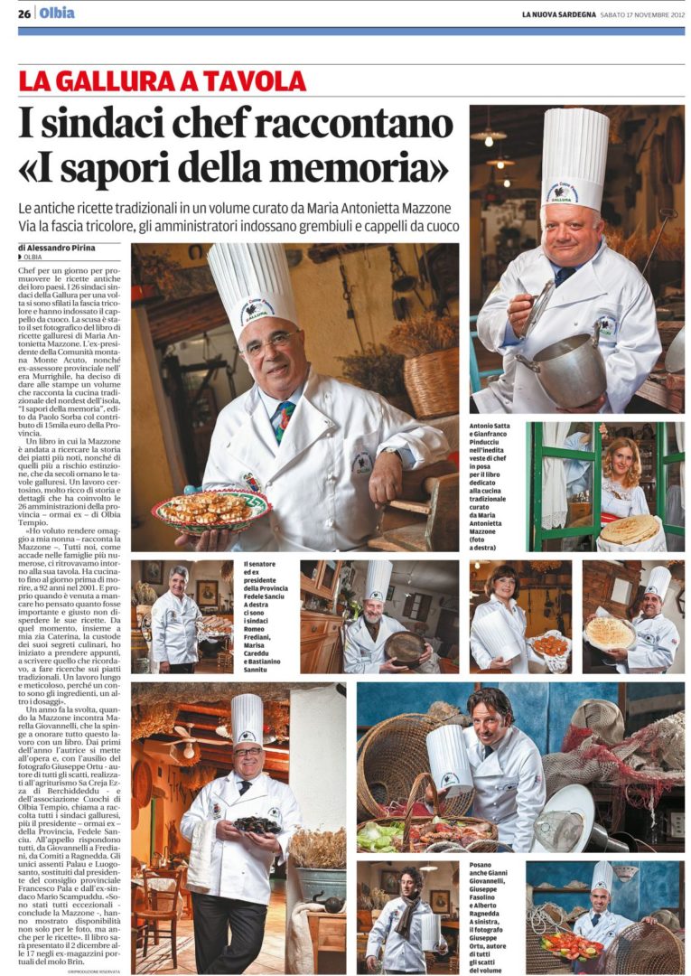 I sindaci chef raccontano, i sapori della memoria